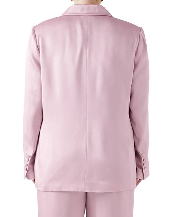 Today Hoda Kotb Pink Satin Blazer USA Jackets