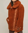 Today Show Savannah Guthrie Brown Sherpa Jacket