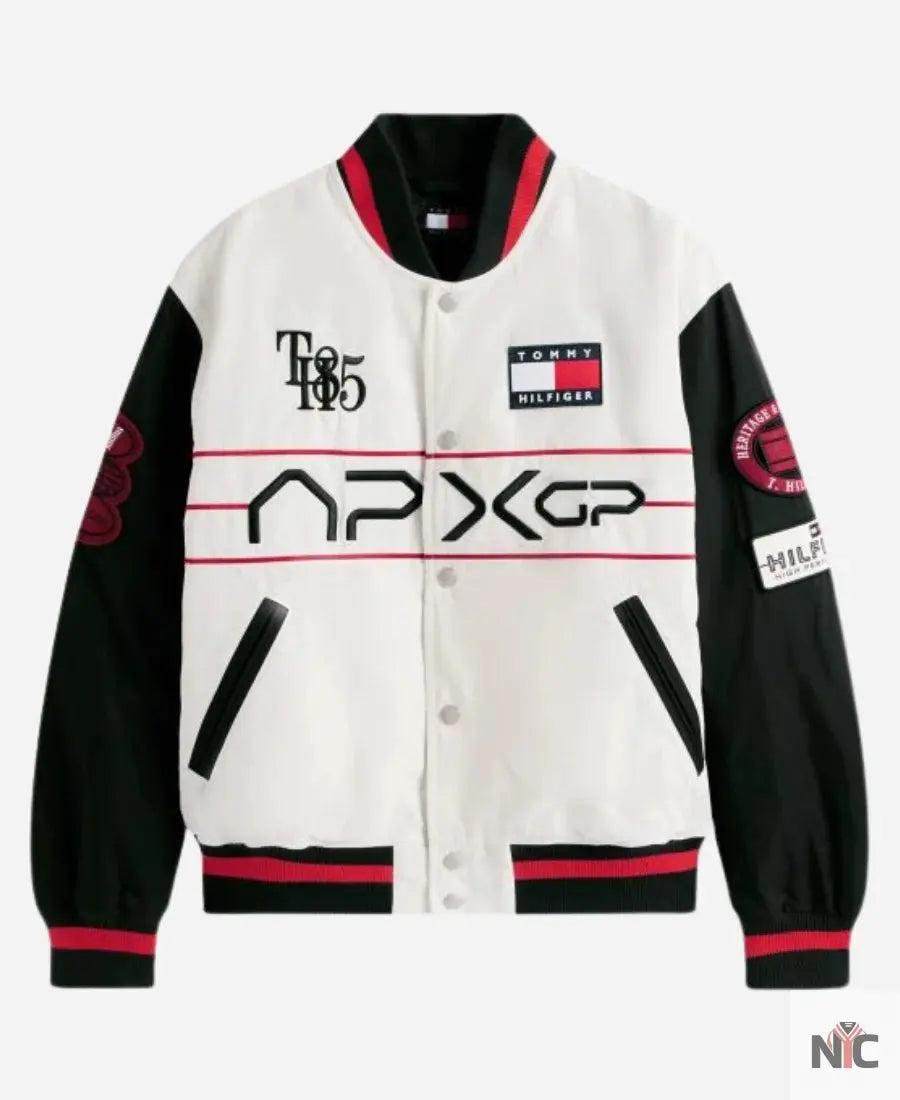 Tommy Hilfiger F1 Movie Racing Varsity Jacket Clanton Jacket