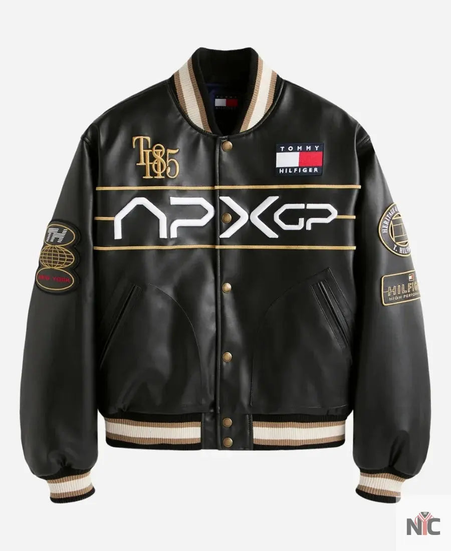 Tommy Hilfiger F1 Movie Racing Varsity Jacket Clanton Jacket