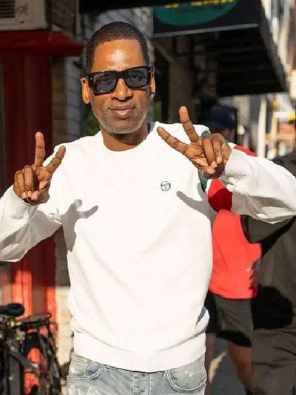 Tony Rock Philadelphia 2025 White Sweatshirt Clanton Jacket