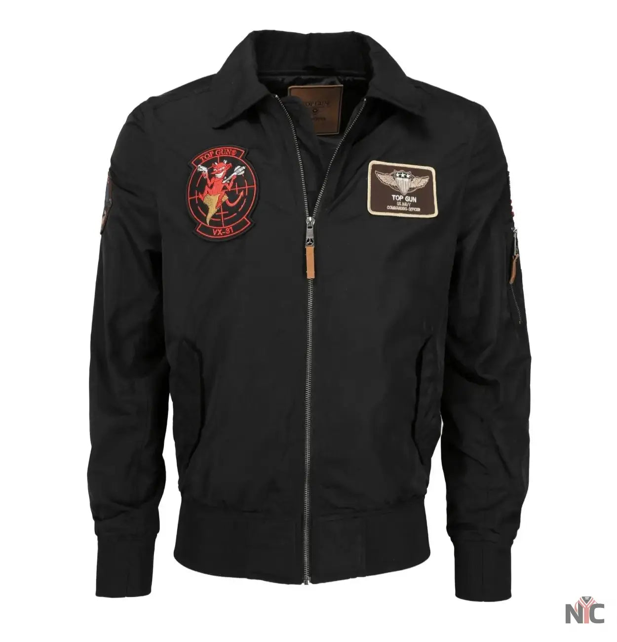 Top Gun Flight Black Jacket Clanton Jacket