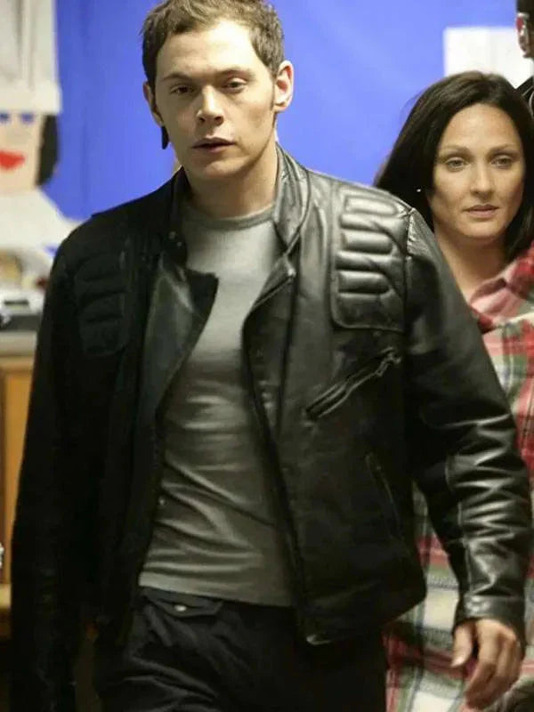 Torchwood S02 Burn Gorman Leather Jacket Clanton Jacket