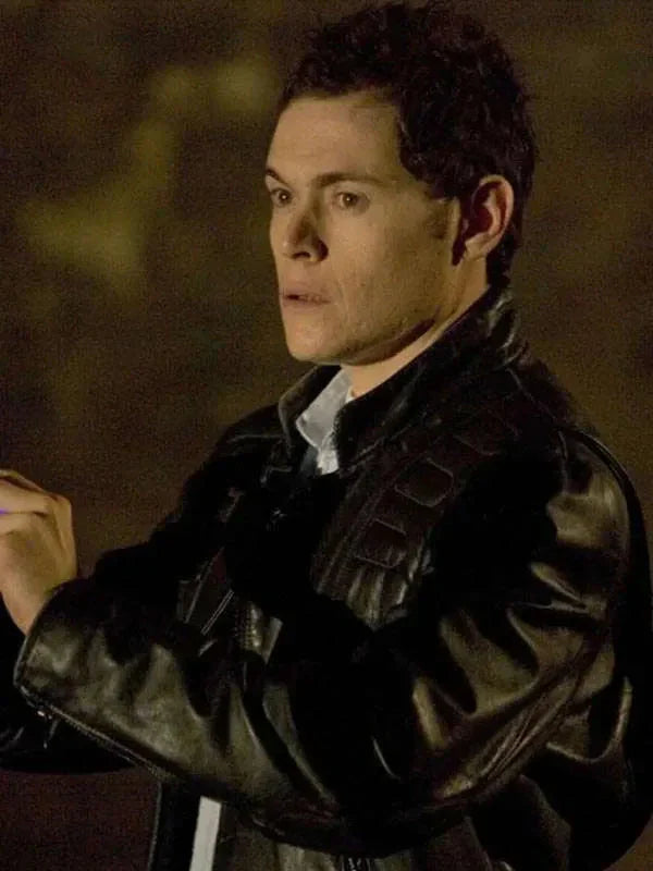 Torchwood S02 Burn Gorman Leather Jacket Clanton Jacket