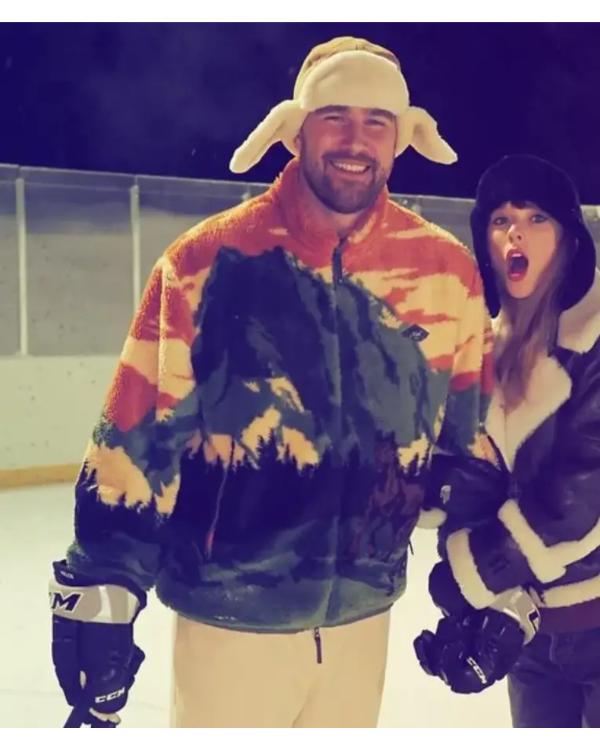 Travis Kelce Pinehurst Sherpa Jacket Clanton Jacket