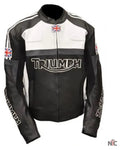 Triumph Motorcycle Racing Leather Jacket Clanton Jacket