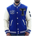 True Religion Blue Varsity Letterman Jacket Clanton Jacket