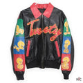 Tweety Bird Looney Tunes Leather Jacket Clanton Jacket