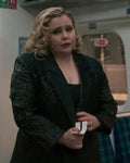 Twelve Dates ‘Til Christmas Mae Whitman Black Blazer
