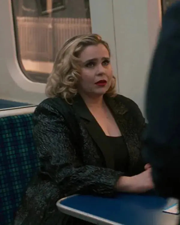 Twelve Dates ‘Til Christmas Mae Whitman Black Blazer