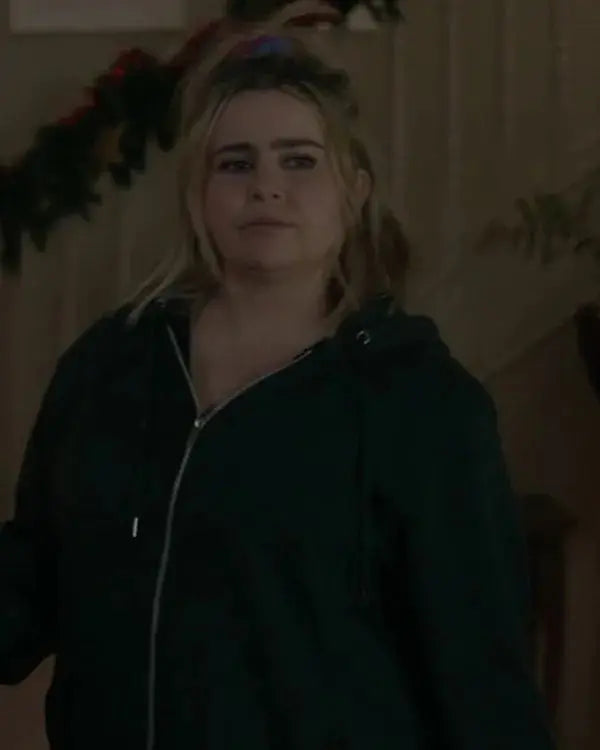 Twelve Dates ‘Til Christmas Mae Whitman Green Hoodie