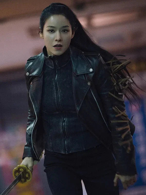 Twelve S01 Lee Joo-bin Black Biker Jacket Clanton Jacket