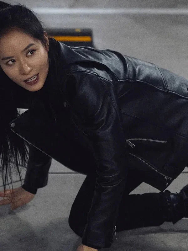 Twelve S01 Lee Joo-bin Black Biker Jacket Clanton Jacket