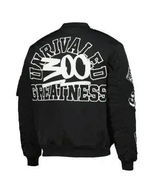 UFC 300 Unrivaled Greatness Black Bomber Jacket