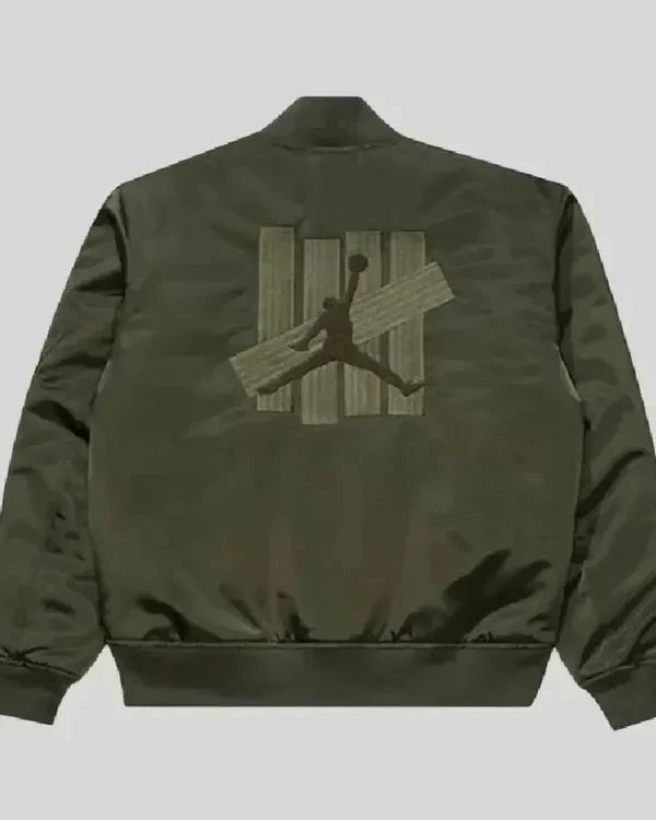 UNDEFEATED X Jordan Khaki Green Bomber Jacket Clanton Jacket