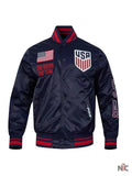 US Soccer 2025 USA Blue Varsity Jacket Clanton Jacket