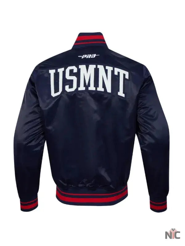 US Soccer 2025 USA Blue Varsity Jacket Clanton Jacket