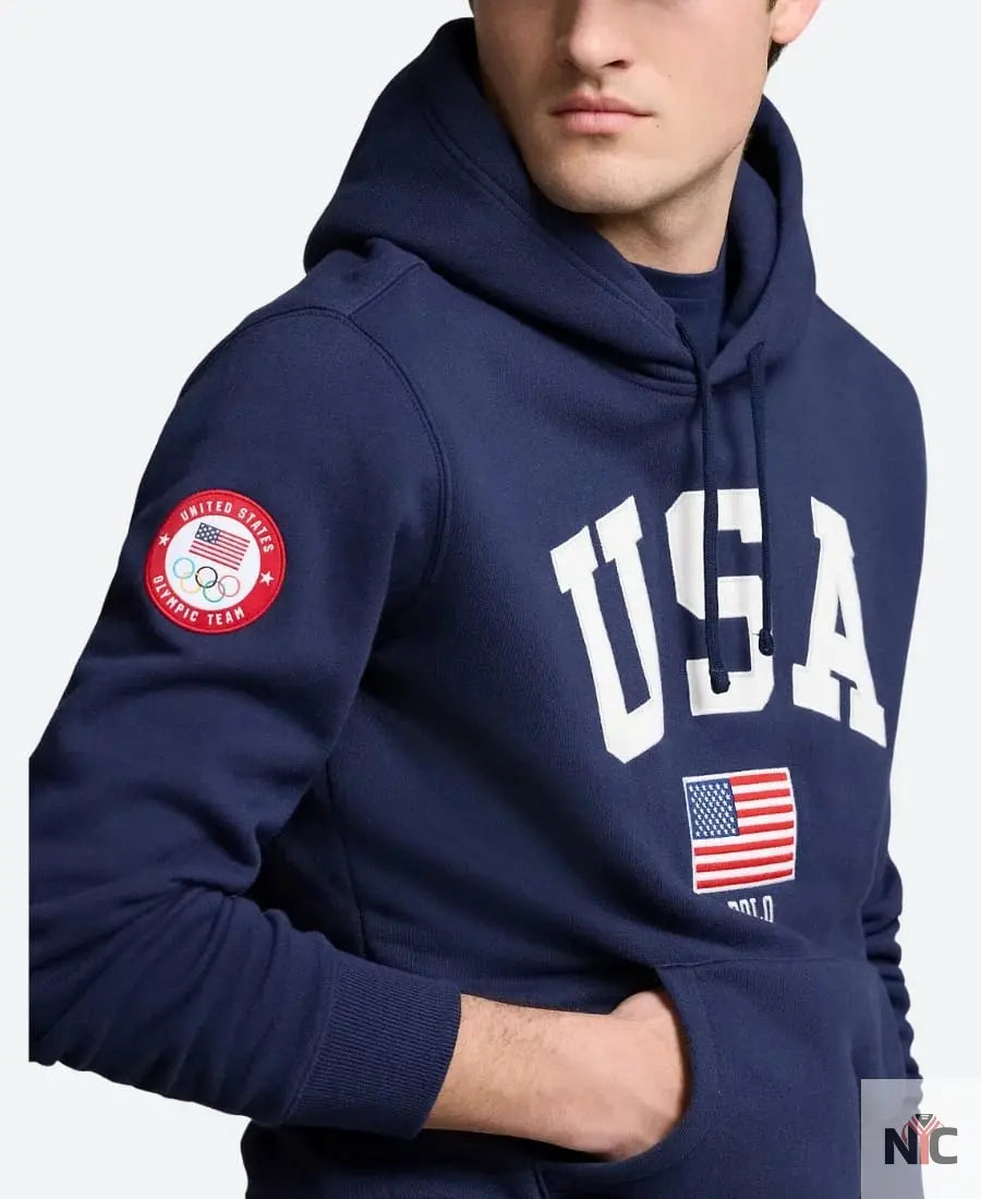 USA MyCountry Vintage Premium Hoodie Navy - Clanton Jacket
