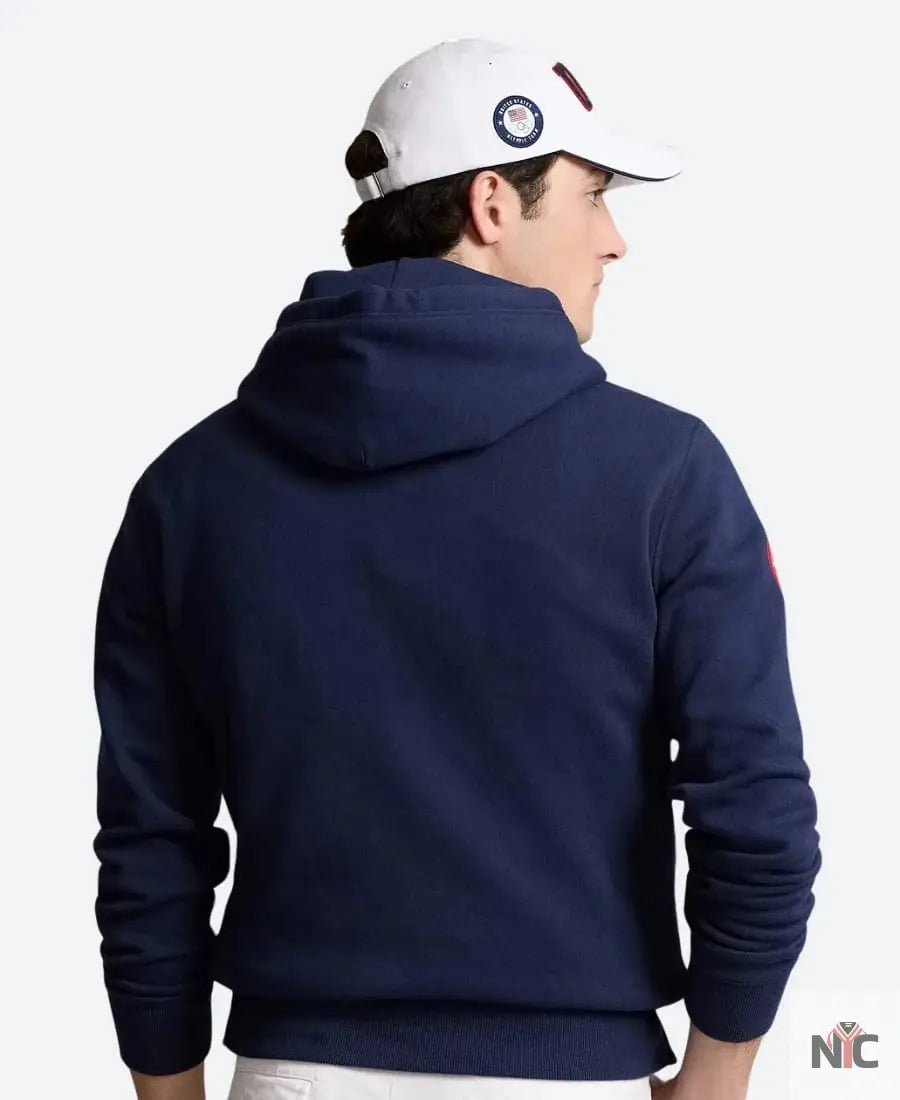 USA MyCountry Vintage Premium Hoodie Navy - Clanton Jacket
