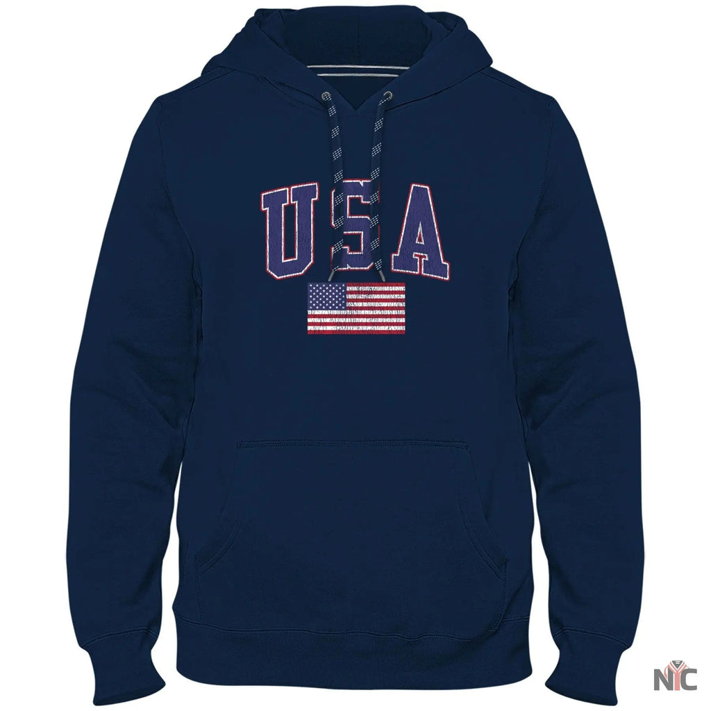 USA MyCountry Vintage Premium Hoodie Navy - Clanton Jacket