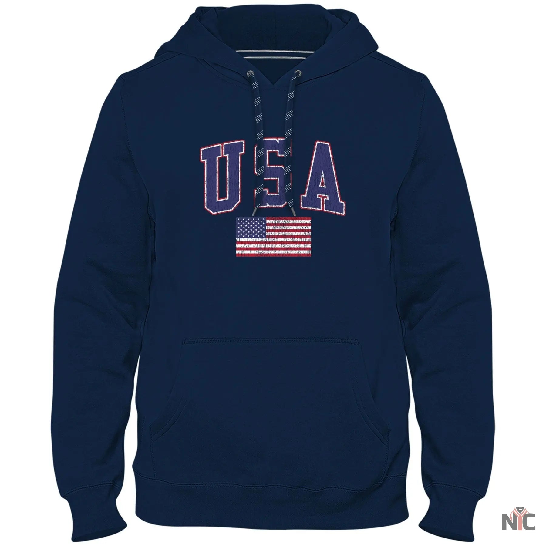USA MyCountry Vintage Premium Hoodie Navy - Clanton Jacket