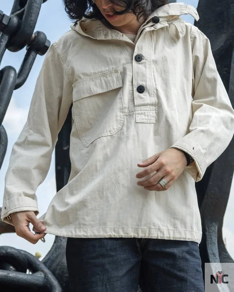 USN HBT Dungaree Gunner Smock Clanton Jacket