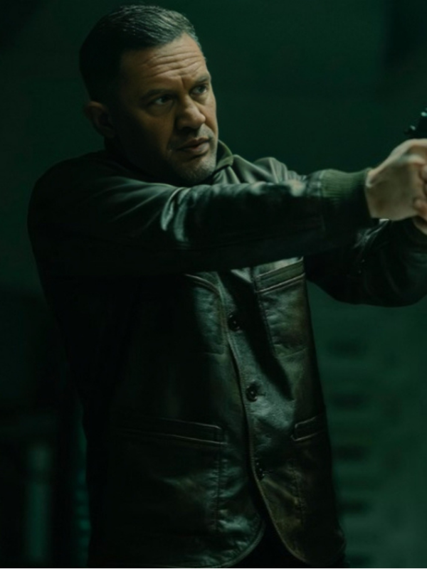 MobLand 2025 Tom Hardy Leather Jacket Clanton Jacket