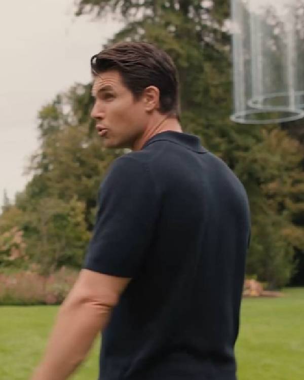 Upload Robbie Amell Black Polo Shirt USA Jackets