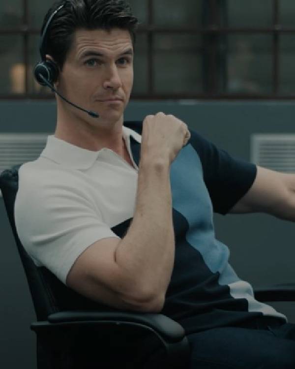 Upload Robbie Amell Multicolor Polo Shirt Shopotiny