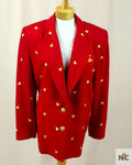 Valentines Day Jacket Red Heart Blazer Red Blazer Clanton Jacket