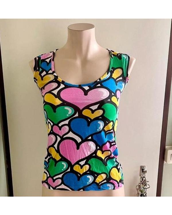 Gossip Girl 2025 Jessica Szohr Hearts Print Top