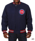 Varsity Detroit Pistons Navy Blue Wool Jacket Clanton Jacket