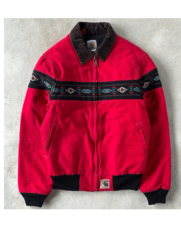 Vintage 90s Carhartt Santa Fe J77 RED Jacket