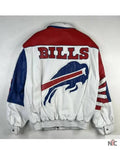 Vintage Buffalo Bills Jeff Hamilton Leather Jacket Clanton Jacket