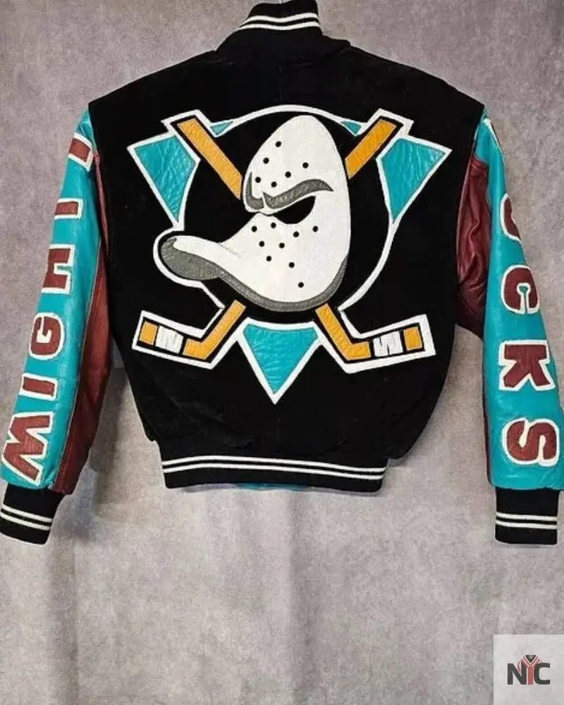 Vintage Nhl Anaheim Mighty Ducks Nhl Varsity Jacket Clanton Jacket