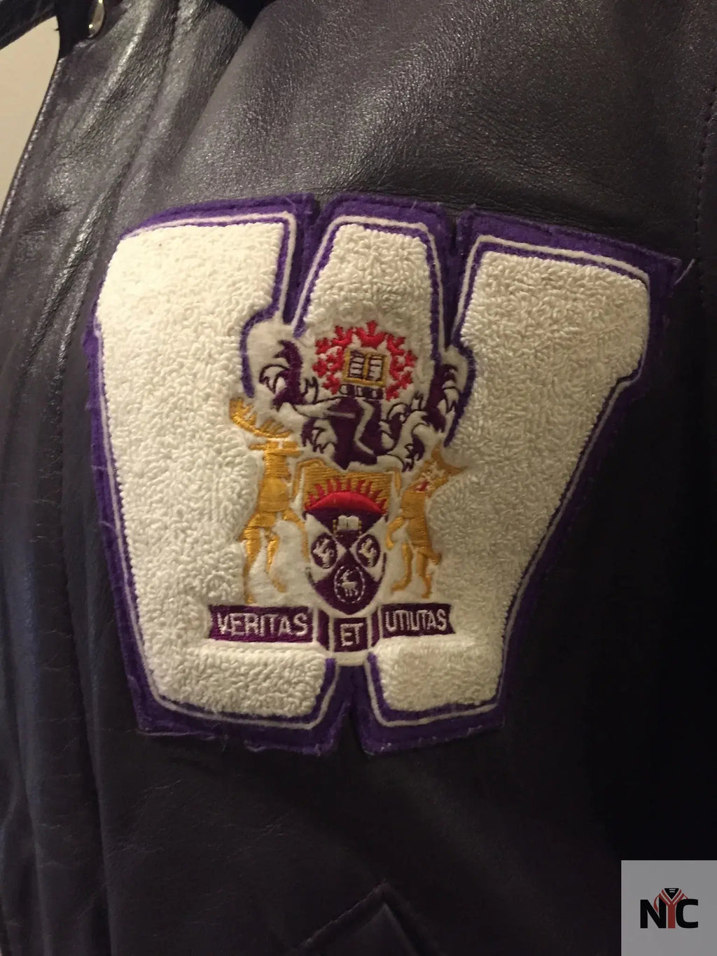 Vintage Western University Purple Varsity Jacket Clanton Jacket