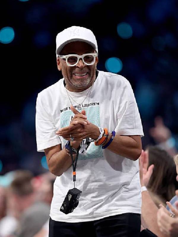 WNBA playoffs Mercury vs Liberty Spike Lee White Shirt USA Jackets