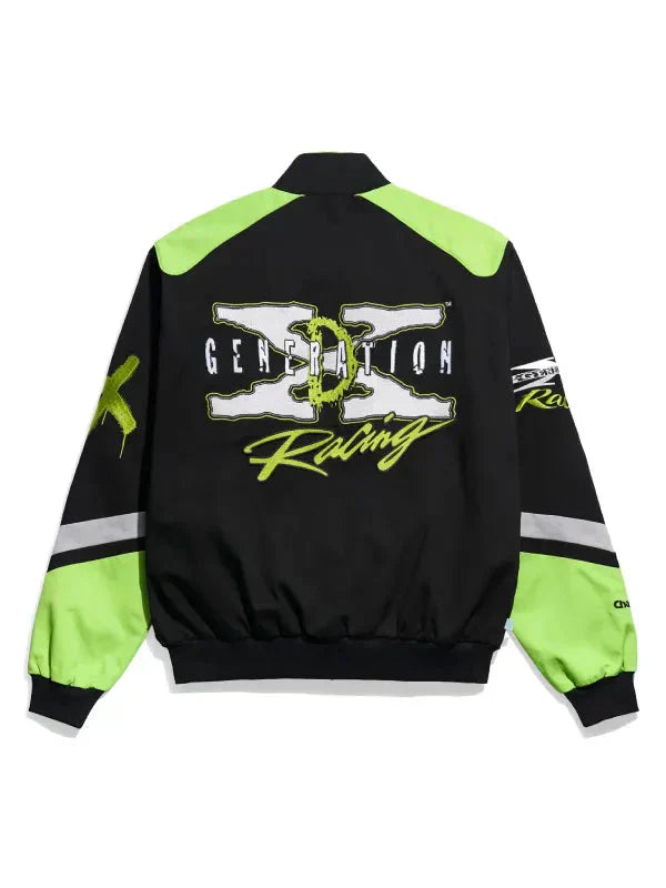 WWE DX Generation Racing Black Bomber Jacket Clanton Jacket