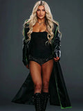 WWE NXT Izzi Dame Black Leather Trench Coat