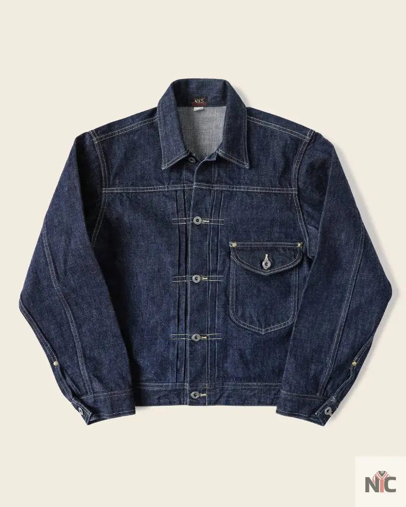WWII Simplified Model Cowboy Selvedge Denim Jacket Clanton Jacket