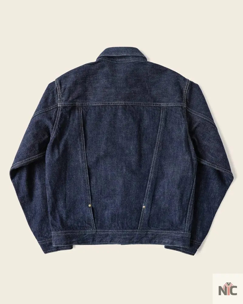 WWII Simplified Model Cowboy Selvedge Denim Jacket Clanton Jacket