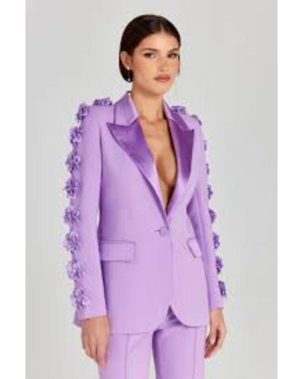 Watch What Happens Live 2025 Denise Welch Lilac Blazer Clanton Jacket