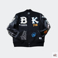 Wedding Cake Brooklyn Black Wool Varsity Jacket Clanton Jacket