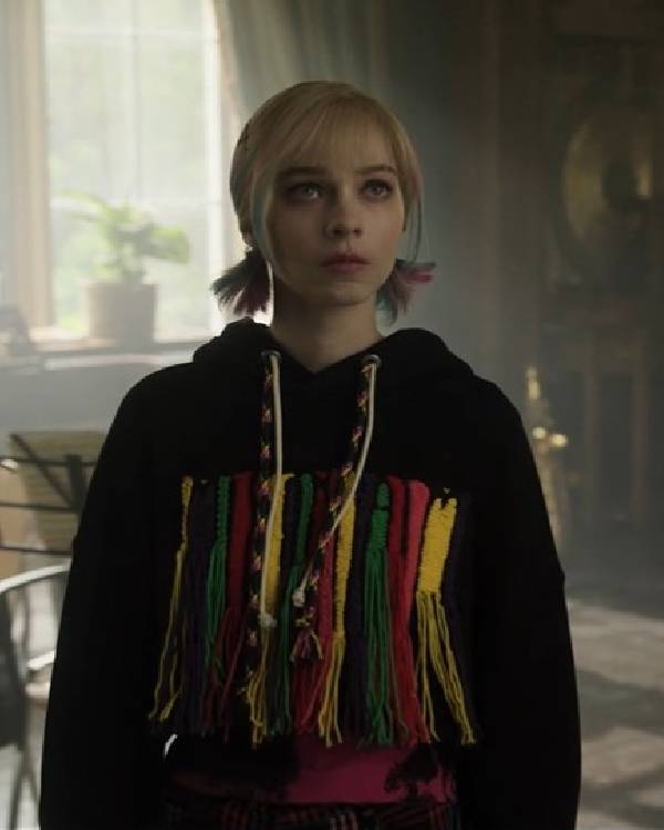 Wednesday Emma Myers Embroidered Cropped HoodieWednesday Emma Myers Embroidered Cropped Hoodie USA Jackets