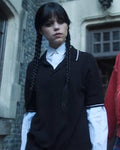 Wednesday Jenna Ortega Black Polo Shirt USA Jackets