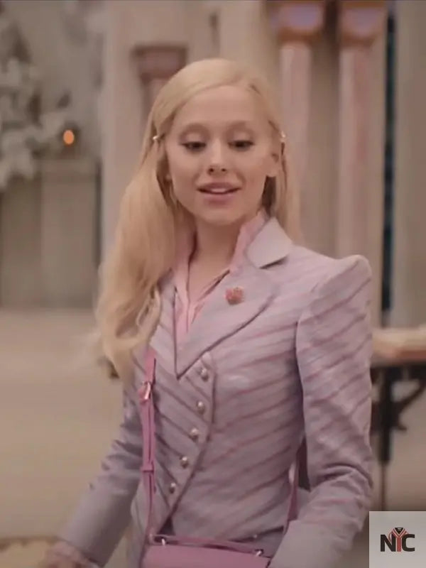 Wicked 2024 Ariana Grande Glinda Blazer Clanton Jacket
