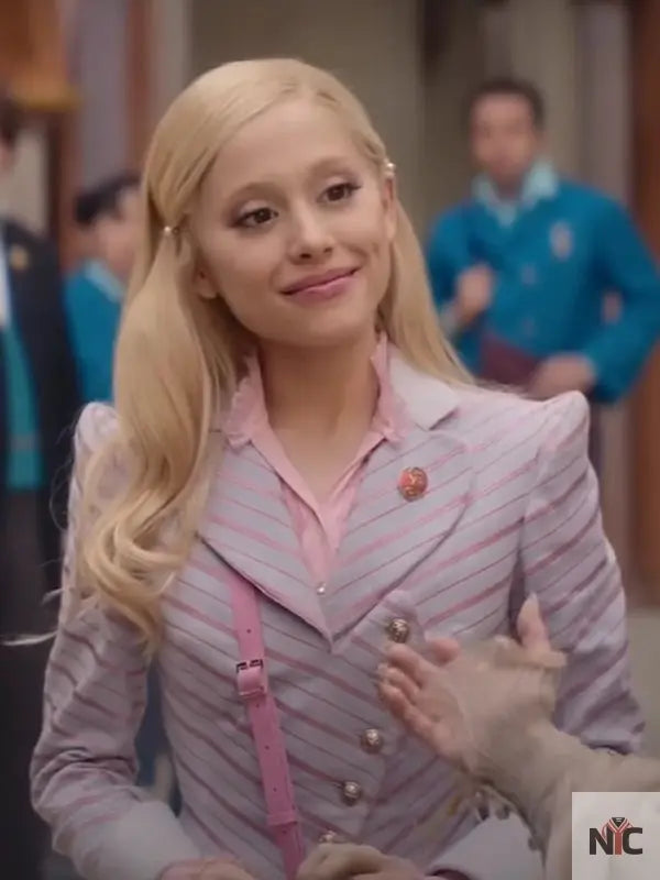 Wicked 2024 Ariana Grande Glinda Blazer Clanton Jacket