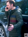 Will Forte The Four Seasons Green Puffer Jacket Clanton Jacket