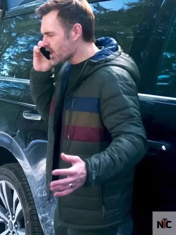 Will Forte The Four Seasons Green Puffer Jacket Clanton Jacket