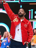 Will Smith Summertime Ball Red Varsity Jacket Clanton Jacket